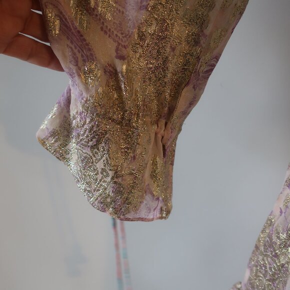 HEMANT & NANDITA Floral Maxi Dress - Pastel Hues - Picture 10 of 16